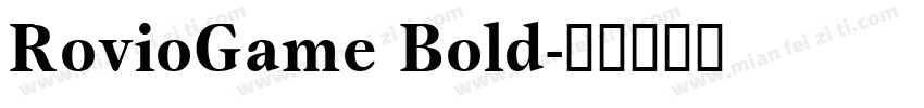 RovioGame Bold字体转换